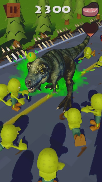 Dinosaur VS Zombie screenshot 2