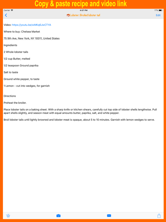 Screenshot #6 pour HomeChef - Recipe Manager