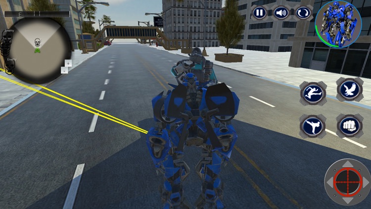 Police Eagle robot battle screenshot-4