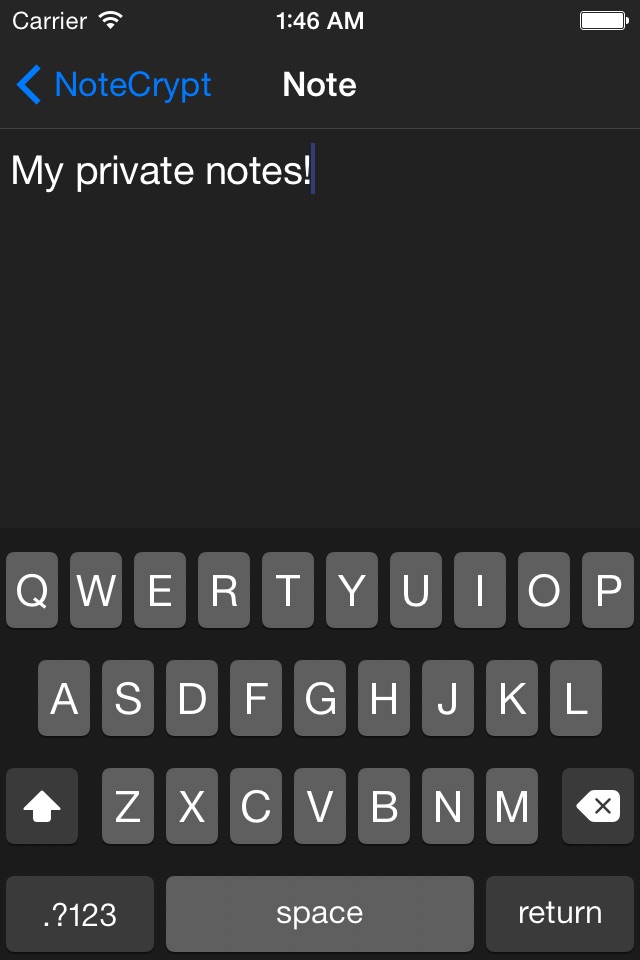 NoteCrypt Encrypted Notes screenshot 3