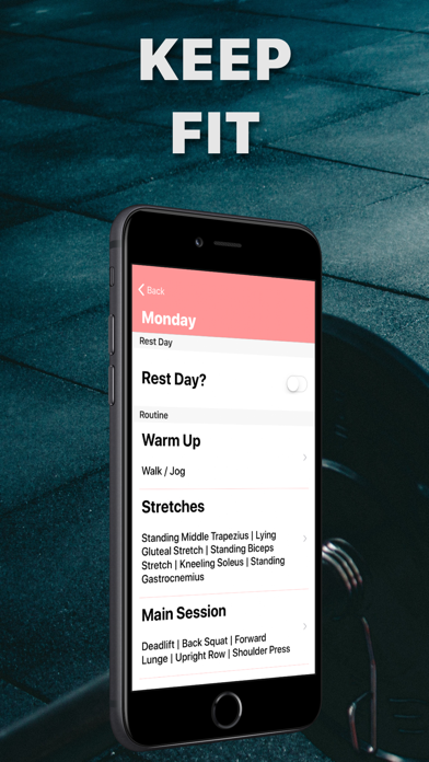 6 Weeks To Train: Fitness App screenshot 1
