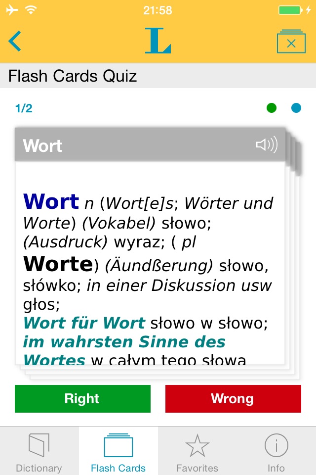 Polnisch Deutsch Wörterbuch screenshot 3