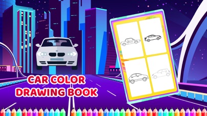 Car Colour Drawing Book screenshot 3