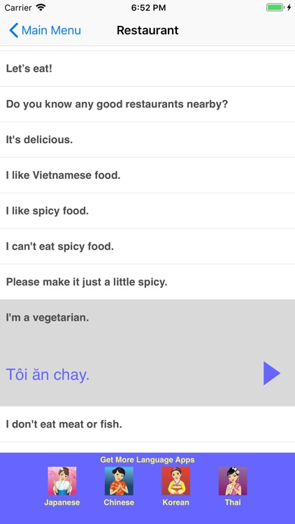 Speak Vietnamese Phrasebook screenshot-3