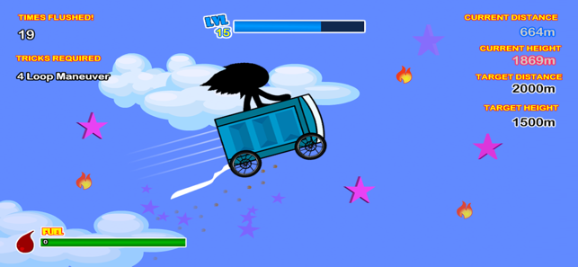 Potty Launch 3:Stick Racer Fly