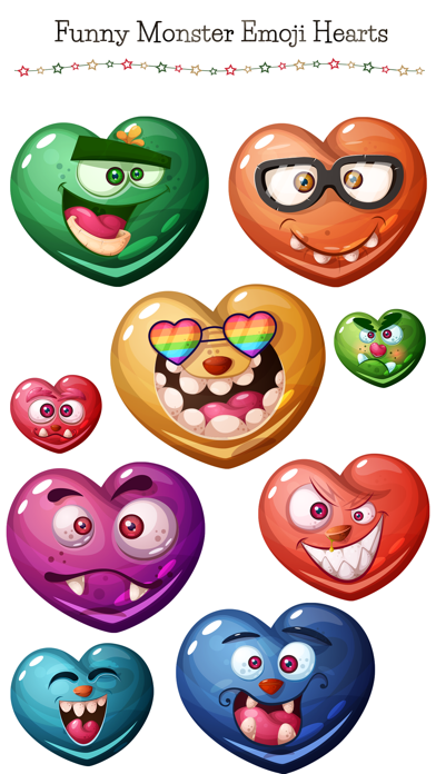 How to cancel & delete Monster Emoji Hearts from iphone & ipad 1