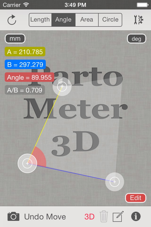 Partometer3D measure on photo screenshot 4