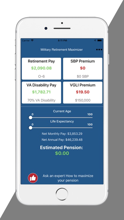 Military Retirement Maximizer