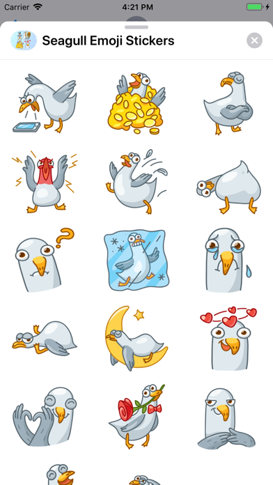 Seagull Emoji Stickers screenshot 3