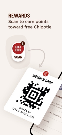 Chipotle app screenshot