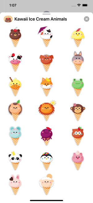 Kawaii Ice Cream Animals(圖3)-速報App