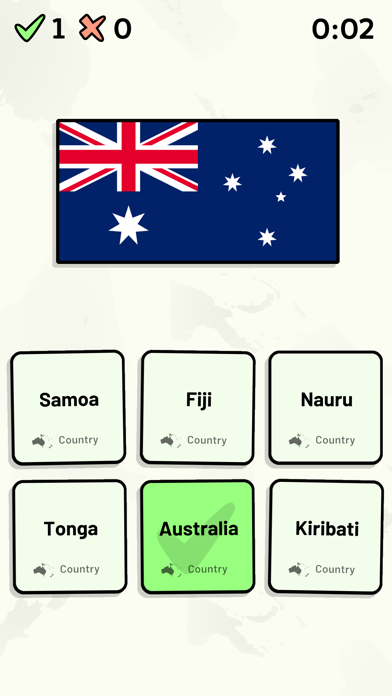 Countries of Oceania Quiz screenshot 2