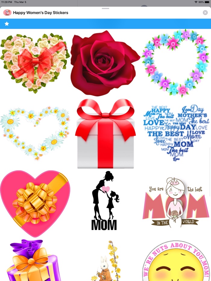 Happy Womens Day Stickers