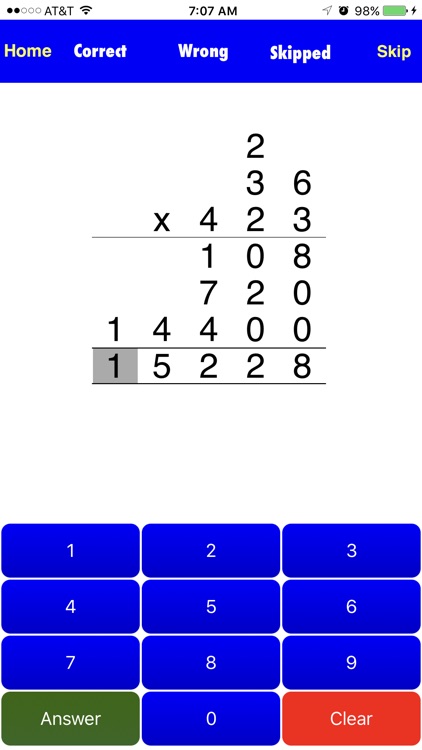 Long Multiplication Drills