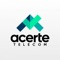 No app da Central do Assinante da Acerte Telecom você pode: