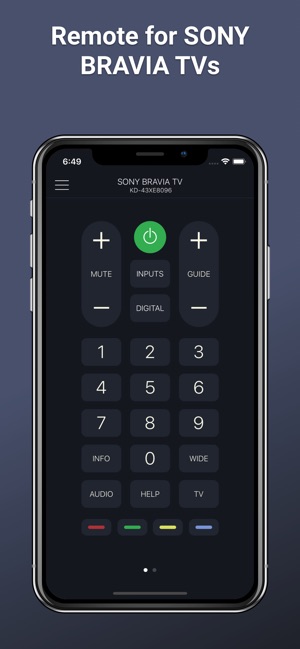 Smart TV Remote for Sony TV