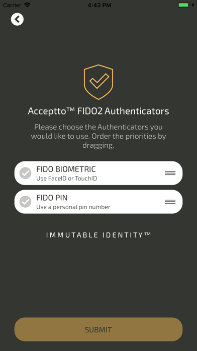 Acceptto FIDO2 screenshot 3