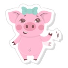 Pink Piggy Animated Stickers