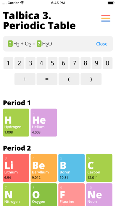 Talbica 3: Periodic Table screenshot 4