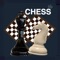 Chess is a two-player strategy board game played on a chess board, a checkered game board with 64 squares arranged in an eight-by-eight grid