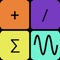 This is a combination RPN scientific calculator, equation plotter, one-button statistics, and linear equation solver