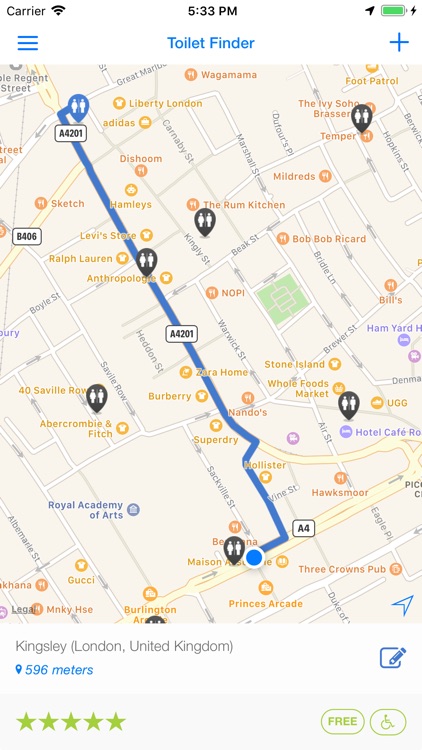 Toilet Finder