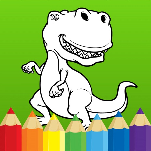 Best coloring book : Dinosaurs Icon