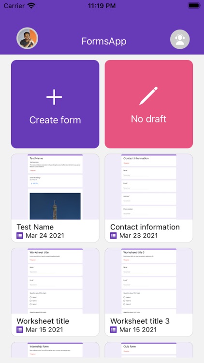 FormsApp : Manage your forms