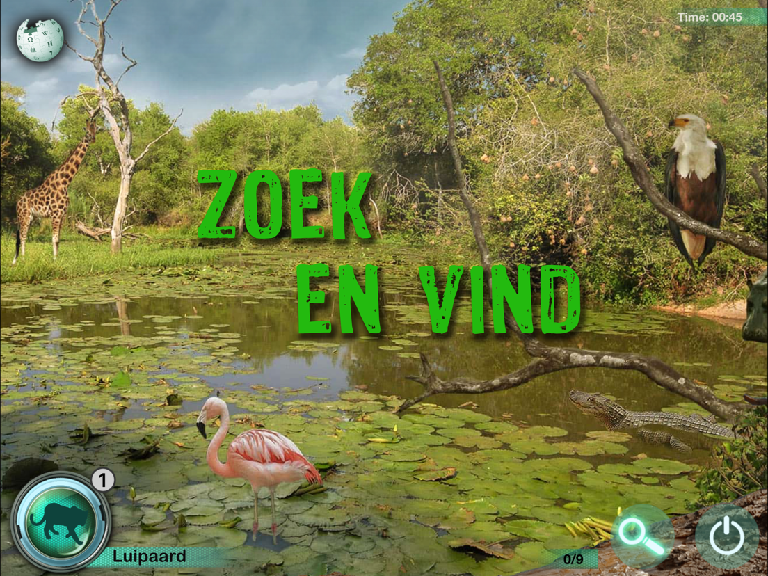 Dieren Zoek en Vind App voor iPhone, iPad en iPod touch