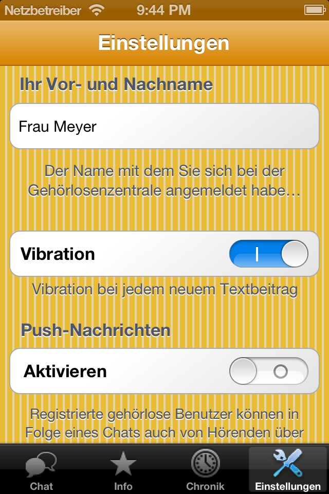 Gehörlosenzentrale Schweiz screenshot 2