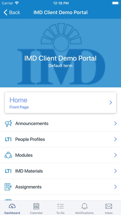 IMD Learning App