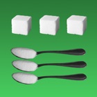 Sugar grams to cubes or spoons