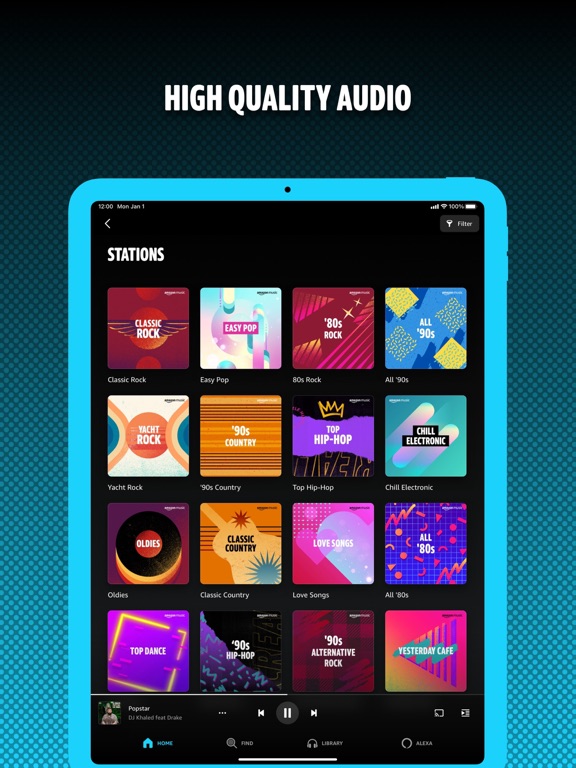 iPad Image of Amazon Music: Songs & Podcasts