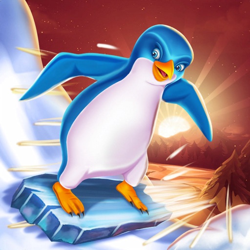 Penguin Snow Surfing iOS App