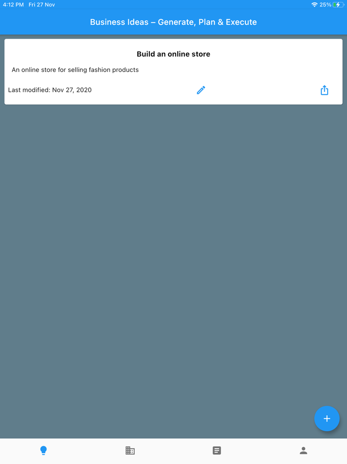 Business Ideas-Generate  Plan