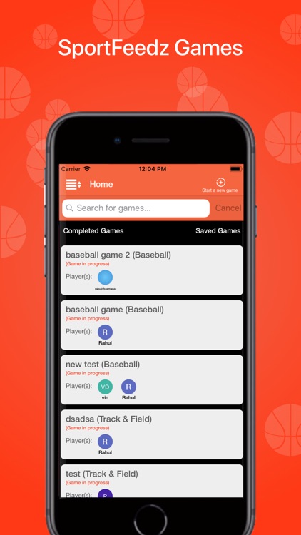 SportFeedz - Score Keeping App