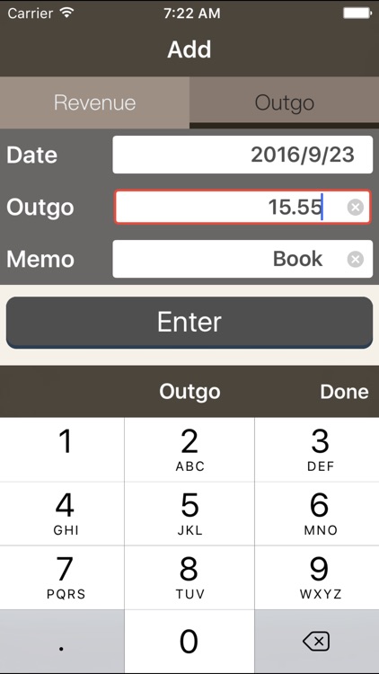Simple Money Recorder
