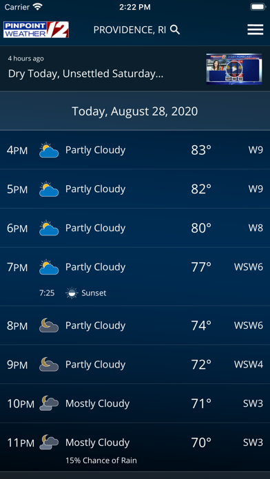 WPRI Pinpoint Weather 12 screenshot 2