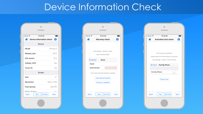 Test & Check for iPhone - Device status info tool Screenshot 5
