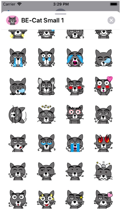 BE-Cat Small 1 Stickers