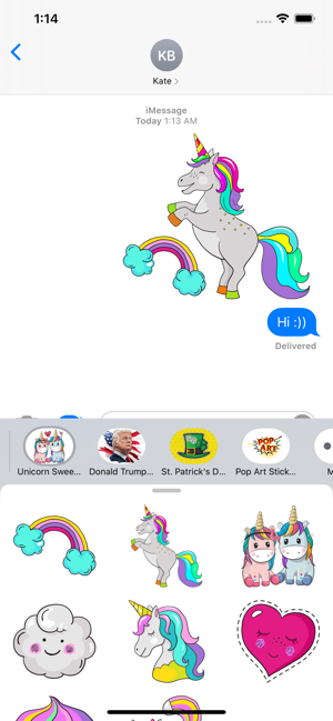 Unicorn Sweet Stickers Pack(圖1)-速報App