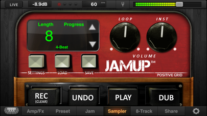 JamUp Pro - Guitar Amps and Multi-Effects Processor with Multitrack Recorder, Backing Track Player, Phrase Sampler, Tuner and Metronome Screenshot 4