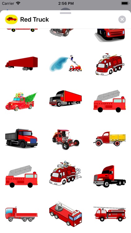 Red Truck Stickers