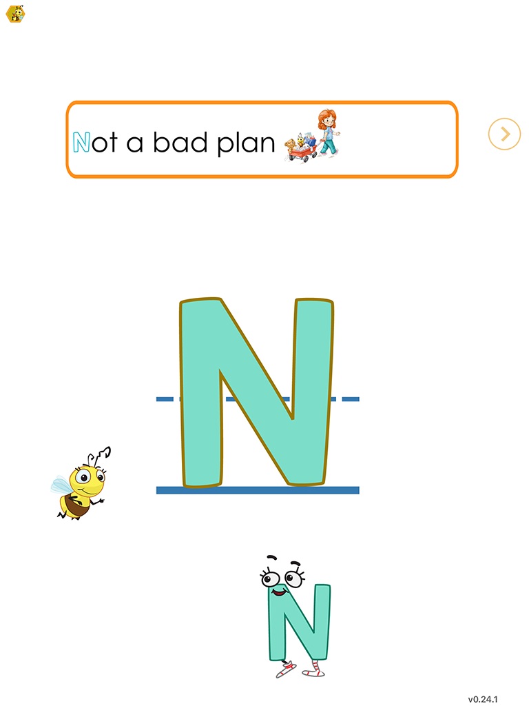 Reader Bee - Big Letters screenshot 4