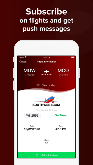 Chicago Midway MDW Flight info screenshot 3