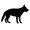 Dog silhouettes stickers emoji