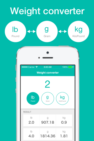 Weight Converter for lb,kg,g - náhled