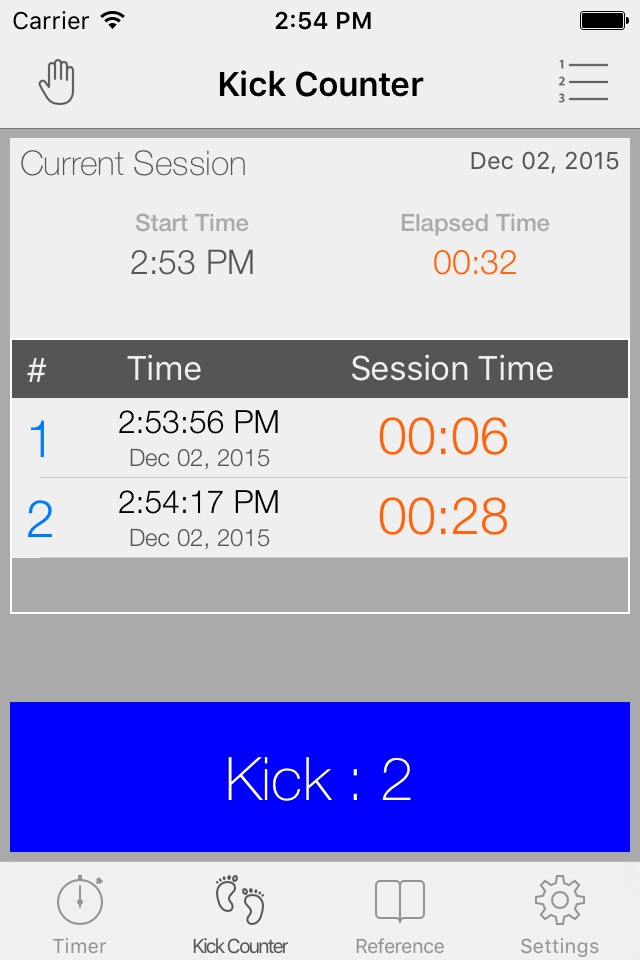 Full Term - Contraction Timer screenshot 2