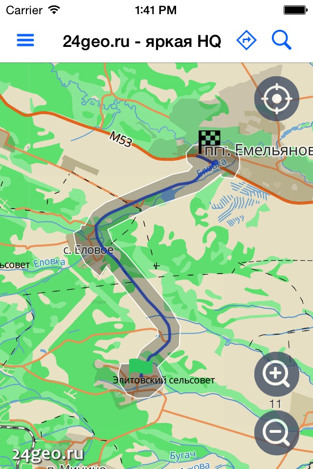 Карта Красноярского края screenshot 2