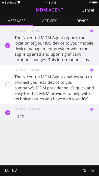 How to cancel & delete N-central MDM Agent from iphone & ipad 3